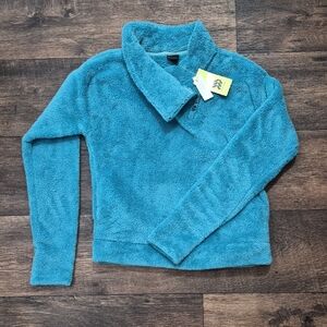 All in Motion Teal Women's Cowl Sweater